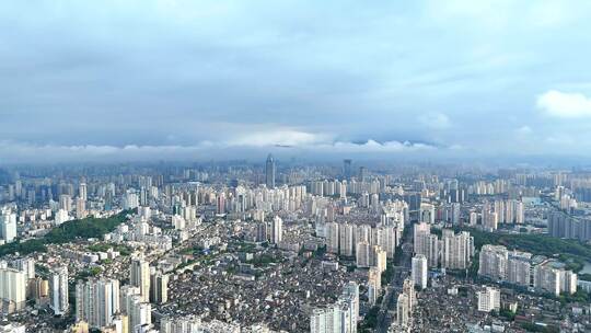 航拍温州城市风景