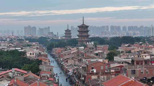 福建泉州开元寺古城城市宣传片航拍