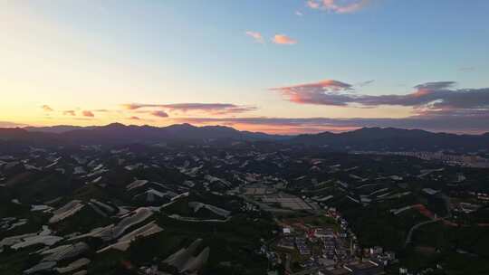 江西赣州赣南寻乌县脐橙种植基地航拍