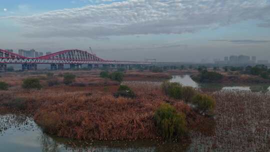 城市正在建设中的大桥