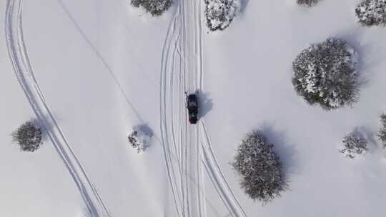 雪地摩托，雪，雪，骑