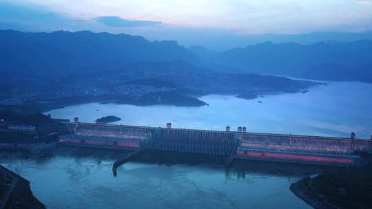 宜昌三峡人家三峡大坝航拍