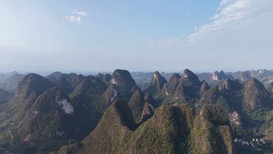 广西桂林山水风光航拍