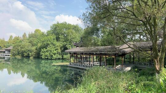4k 杭州西湖古典园林美景