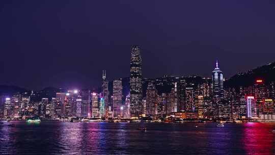 香港夜景维多利亚港