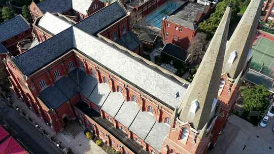 上海城市风光航拍静安寺世贸陆家嘴夜景大楼