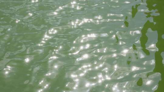 阳光洒在水面波光粼粼唯美画面视频素材模板下载