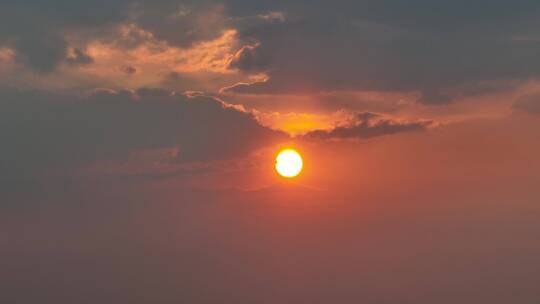 上海日落夕阳