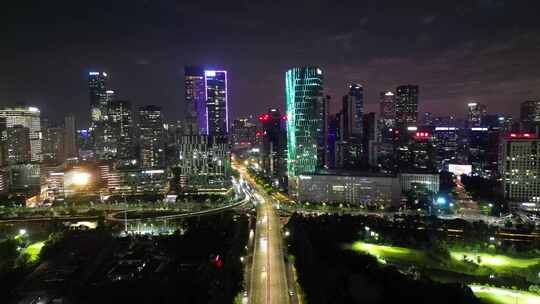 深圳南山区深圳湾科技生态园夜景灯光