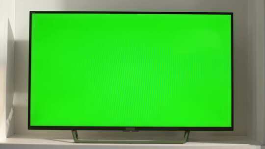 电视，绿屏，电视屏幕，色度键