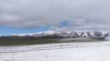 航拍青藏高原青海祁连山脉天境祁连雪山雪景高清在线视频素材下载