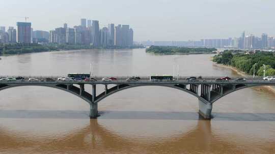 湖南长沙城市地标建筑航拍