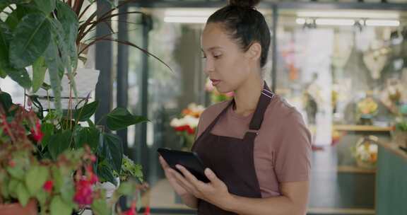 花店，店主，植物，工人