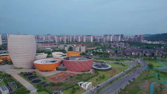 湖南株洲市醴陵瓷谷航拍风光