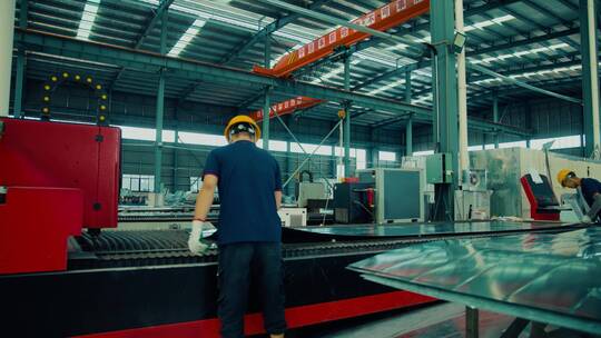 4K工业生产机械加工生产一线宣传片素材