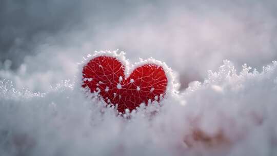 爱心 暖心 冬天 下雪 雪景 爱心 暖心