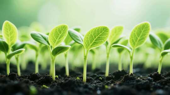 幼苗生长微距素材