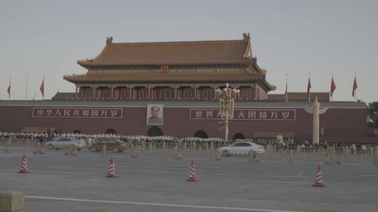 北京天安门广场人群-口罩疫情