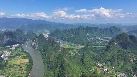 航拍风景 桂林山水 大美中国 壮丽山河