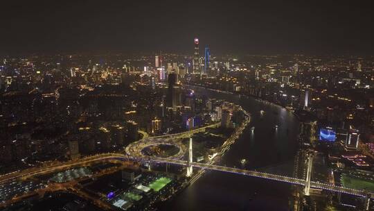 上海南浦大桥夜景地标宣传片航拍