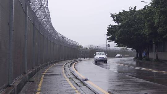 深圳香港边界线铁丝网铁栅栏