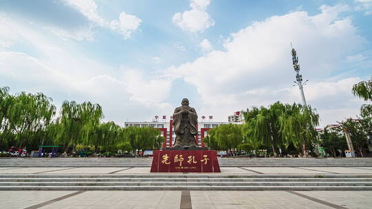 中国古代伟大思想家 政治家 教育家孔子雕像
