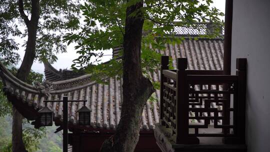 杭州飞来峰韬光寺建筑风景