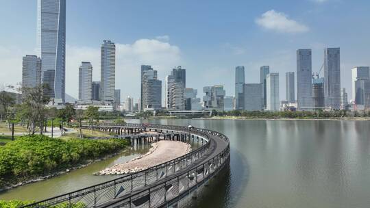 恒裕深圳湾 深圳人才公园 深圳湾 后海视频素材模板下载