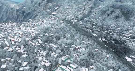 江西九江庐山风景区冬季雪景风光