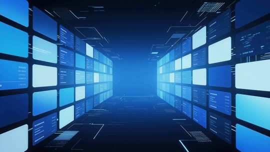 蓝色科技隧道穿梭，数据空间发布会宣传片