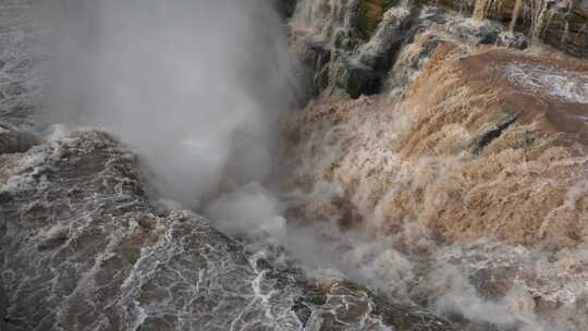 黄河黄河壶口瀑布江河山河河流奔腾河流长江视频素材模板下载