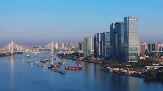 广州洛溪大桥航拍视频素材模板下载