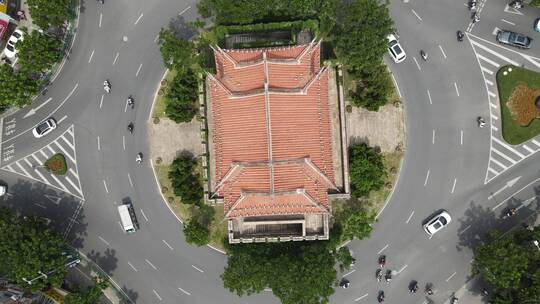 航拍福建泉州朝天门