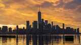 美国纽约4K曼哈顿日出城市延时商业金融高清在线视频素材下载