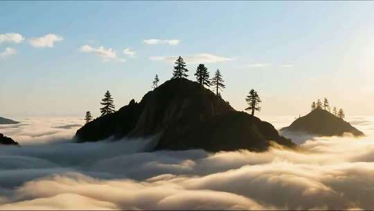 云海日出山峰壮丽景色合集