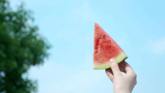 夏日西瓜唯美空镜