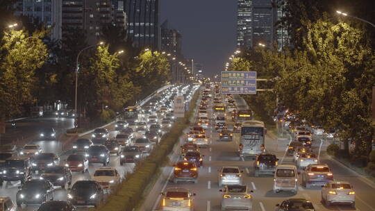 都市夜景 深夜奋斗 白领加班