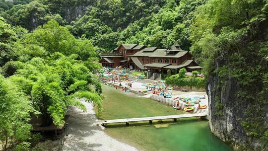 杉木河漂流 橡皮艇漂流 夏天漂流 水上漂流