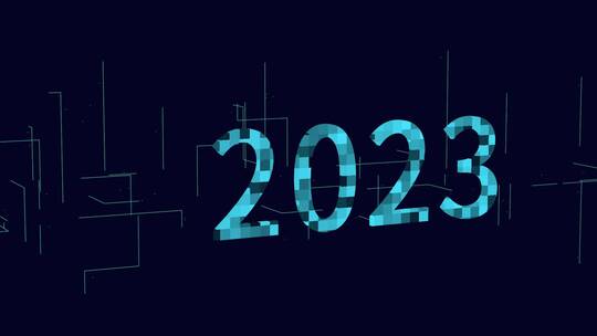 2023三维科技感电路板生长线条场景