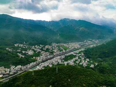 信宜市钱排镇双合村晴天航拍