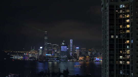 香港夜间灯光表演