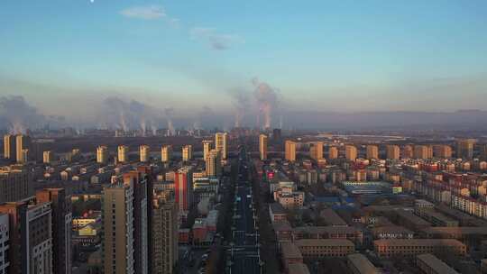 包头市钢铁大街航拍