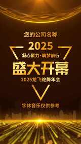 2025蛇年年会开场启动视频倒计时高清AE视频素材下载