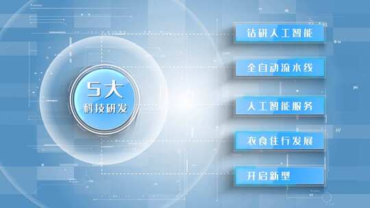 简约风科技发展创新AE模板AE视频素材教程下载