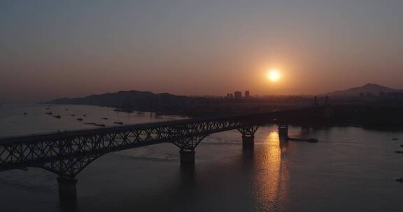 南京长江大桥航拍素材