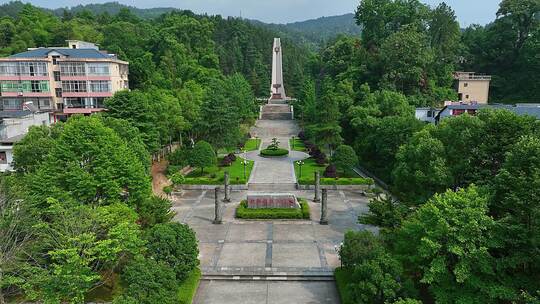 铜鼓湘鄂赣烈士陵园1视频素材模板下载