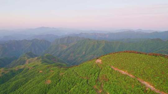 杭州临安大明山牵牛岗群山风景航拍