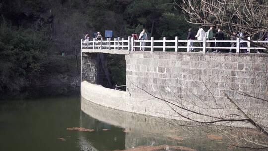 登山运动踏青绍兴雪窦岭古道4K实拍