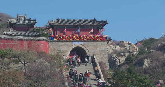 泰安泰山山顶风景