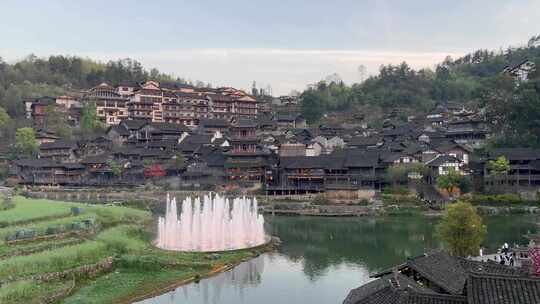 贵州贵阳乌江宅古镇风景